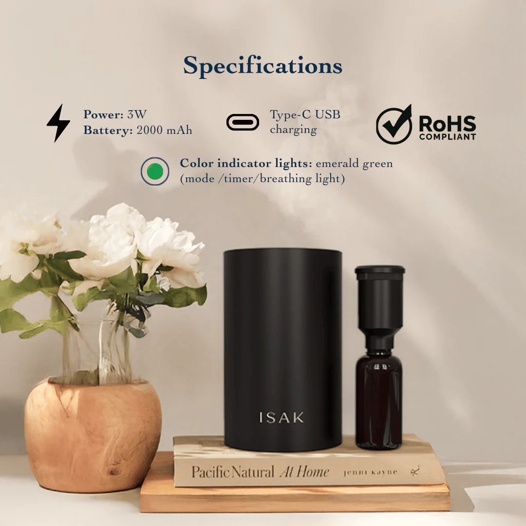 Waterless Diffuser Machine + French Lavender Fragrance Oil - Image 3