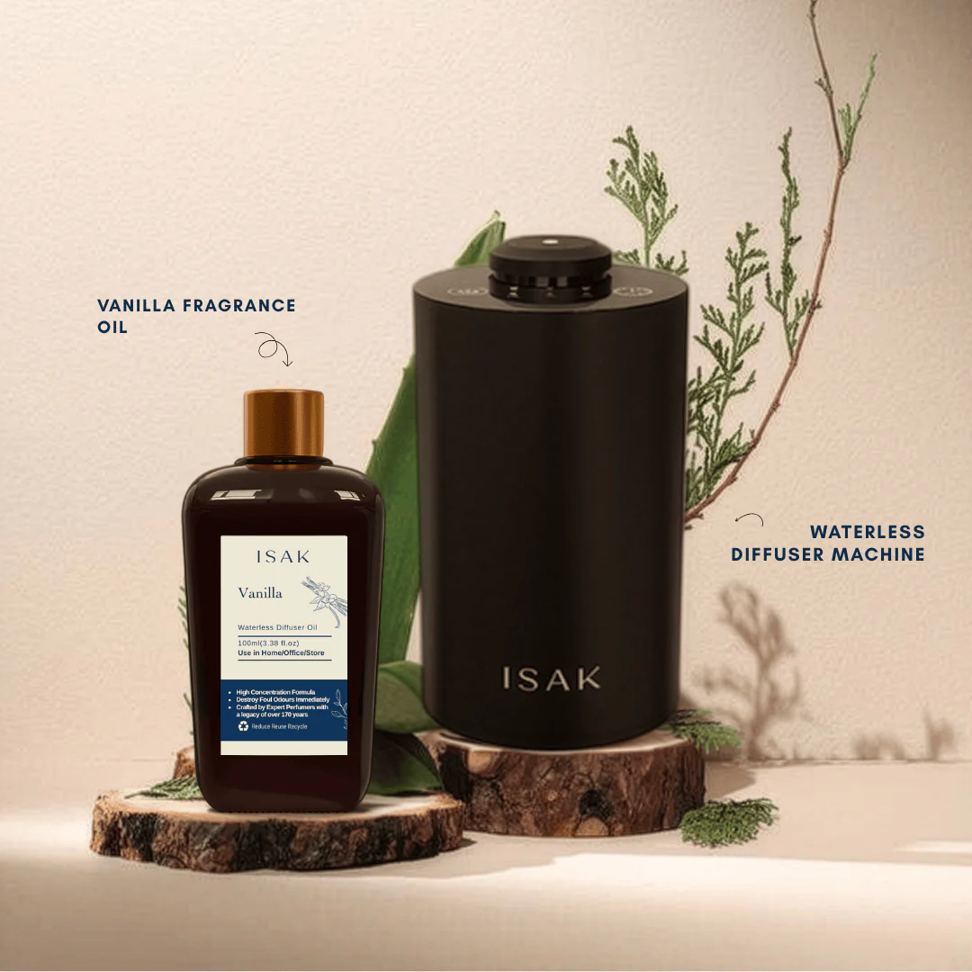 Waterless Diffuser + Vanilla Fragrance Oil